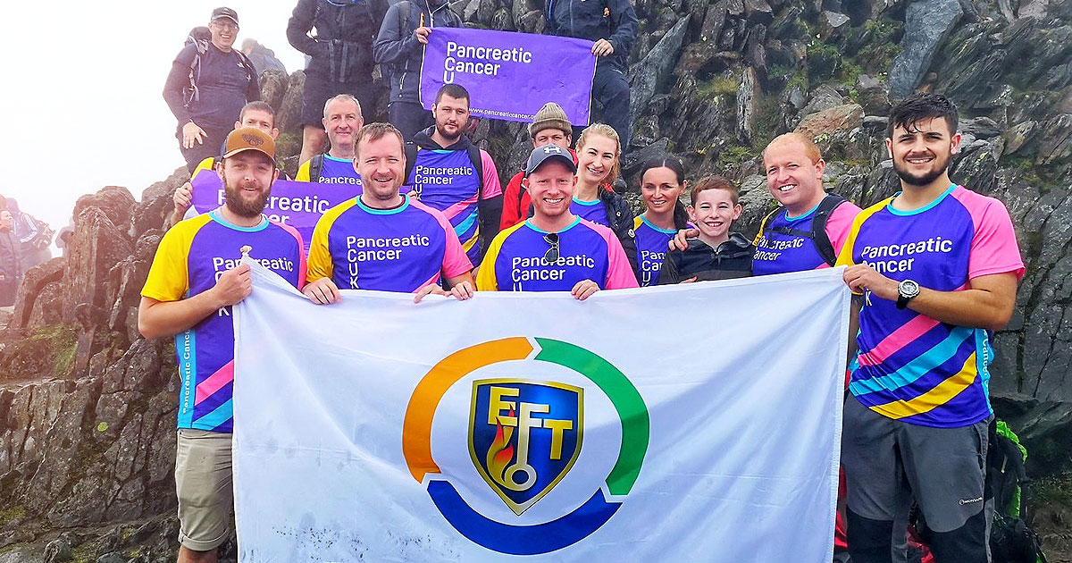 EFT Sponsored Snowdon Walk Raised Over £2,500 For Pancreatic Cancer UK!
